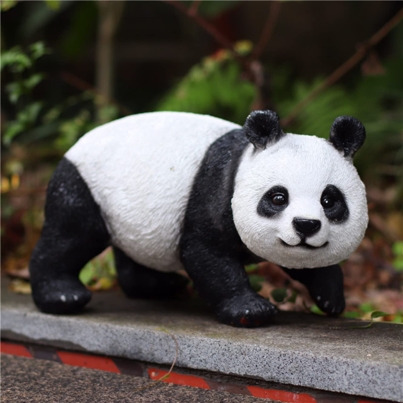 パンダ本物の様！毛並みが可愛いです！オブジェ置き物インテリア